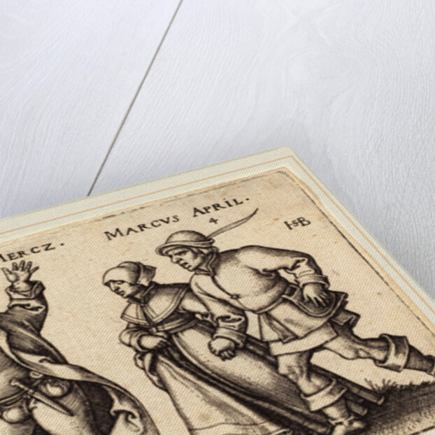 March and April by Sebald Beham