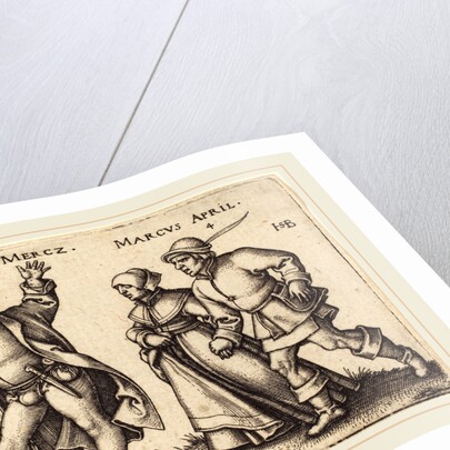 March and April by Sebald Beham