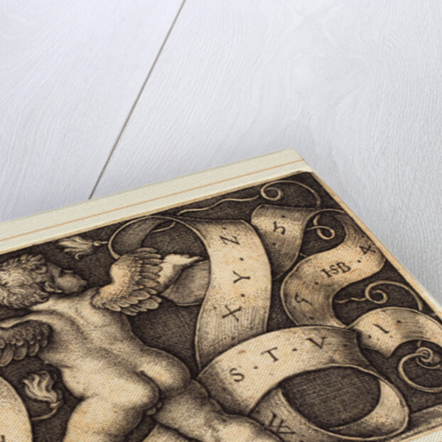 Genius with Alphabet, 1542 by Sebald Beham