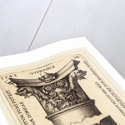 Capital and Base of a Column, 1543 by Sebald Beham