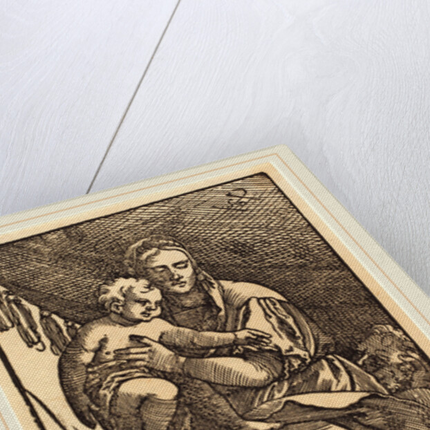 Madonna and Child under a Canopy by Sebald Beham