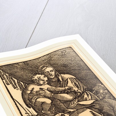 Madonna and Child under a Canopy by Sebald Beham