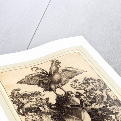 Coat of Arms with a Lion and a Cock by Albrecht Dürer