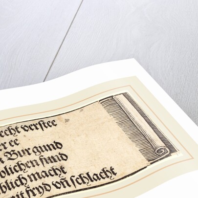 Printed text for The Betrothal of Maximilian with Mary of Burgundy, 1515 by Albrecht Dürer
