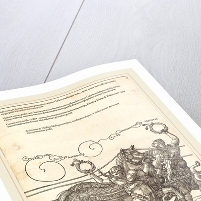 The Triumphal Chariot of Maximilian I plate 6 of 8, 1522 by Albrecht Dürer