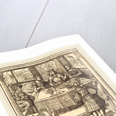 The Young White King between the Queen and Princess of the Feuereisen by Leonhard Beck