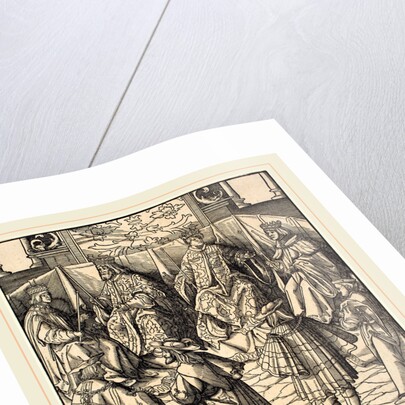 Assembly of Four Kings, in the foreground Four Men by Leonhard Beck