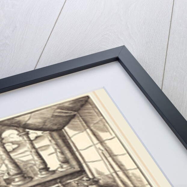 A King on a Throne, before him Four Men by Leonhard Beck