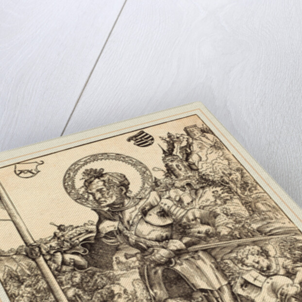 Saint George Standing, with Two Angels, 1506 by Lucas Cranach the Elder