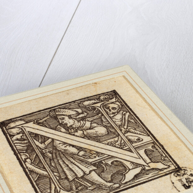 Letter N by Hans Holbein the Younger