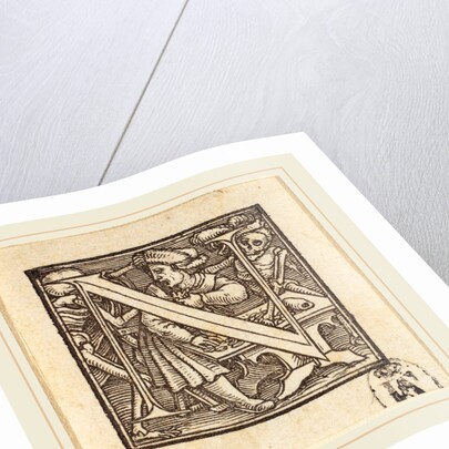 Letter N by Hans Holbein the Younger