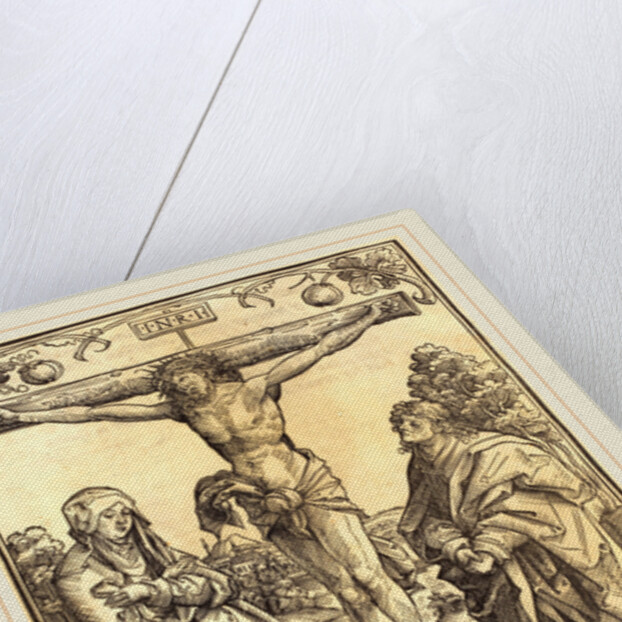 Christ on the Cross with Mary and John by Wolf Traut