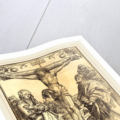 Christ on the Cross with Mary and John by Wolf Traut