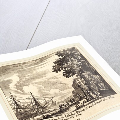 Ships, Fondamenti Novi, Naples, 1681 by Melchior Küsel