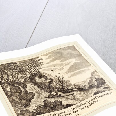Waterfall, 1681 by Melchior Küsel