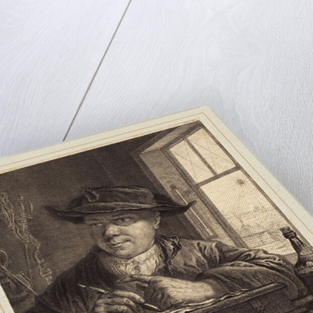 Self-Portrait with a Spider in the Window, 1758 by Georg Friedrich Schmidt