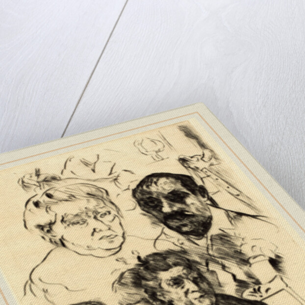 Assorted Heads and Self-Portrait by Lovis Corinth