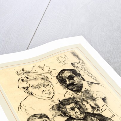 Assorted Heads and Self-Portrait by Lovis Corinth