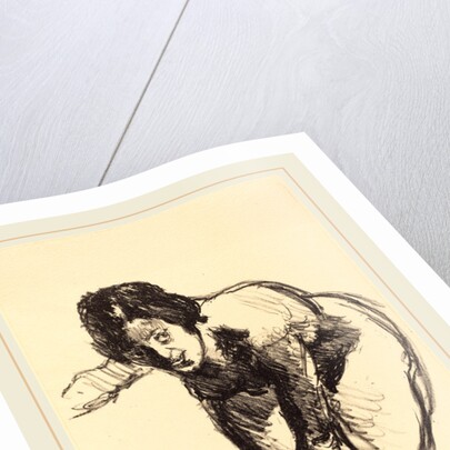 Nude Bending Forward by Lovis Corinth