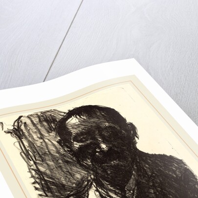 Self-Portrait Sketching by Lovis Corinth