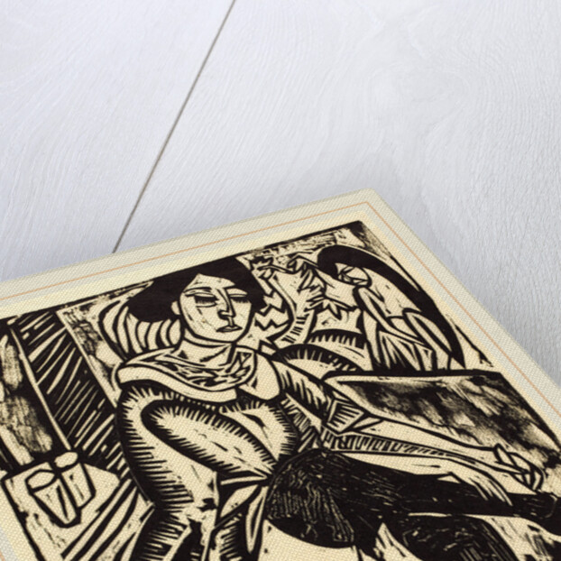 Woman Tying Her Shoe by Ernst Ludwig Kirchner