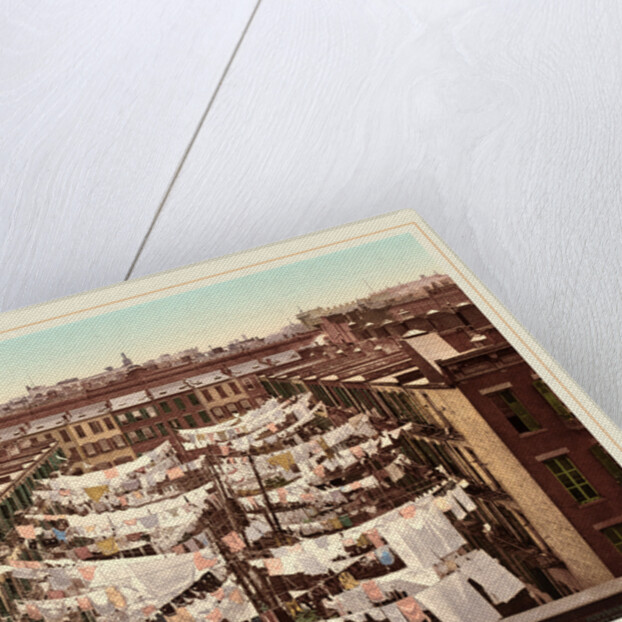 A Monday Washing, New York City, 1900, photochrom by Anonymous