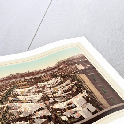 A Monday Washing, New York City, 1900, photochrom by Anonymous