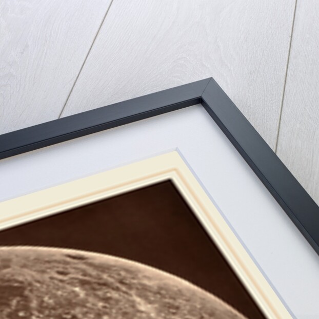 Photographie de la lune a son 1er Quartier, 1865 by Lewis Rutherford