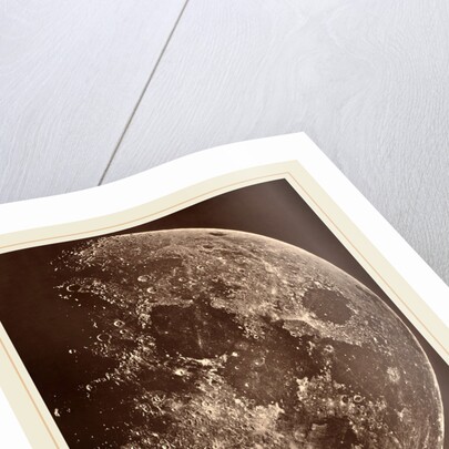 Photographie de la lune a son 1er Quartier, 1865 by Lewis Rutherford