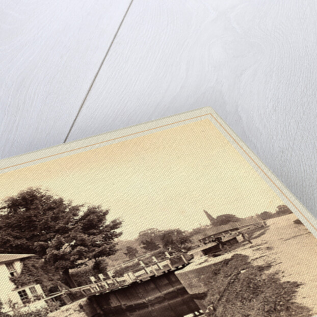 Lock-Keeper's Cottage and Lock Gates, 1850s by Anonymous