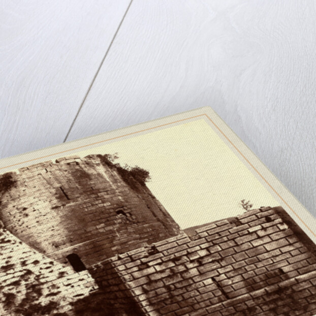 Kalaat-El Hosn, deuxième enceinte, extérieur, midi by Louis De Clercq