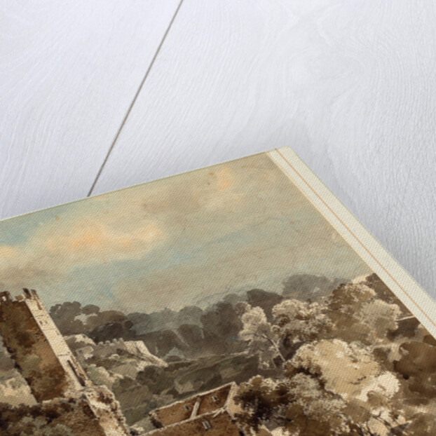 Ruins of a Fortified Tower among Wooded Hills by Friedrich Salathé