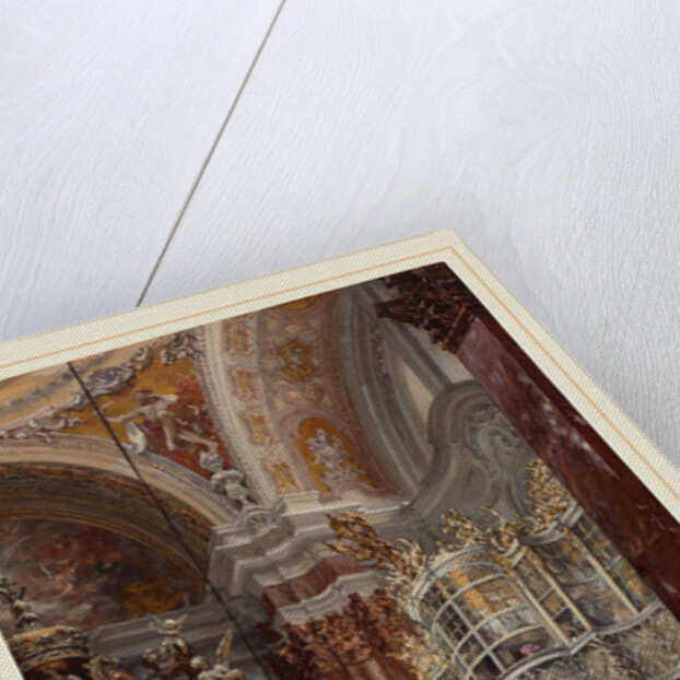 The Interior of the Jacobskirche at Innsbruck, 1872 by Adolph Menzel