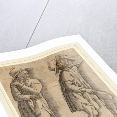 Two Peasants by Workshop of Andrea Mantegna