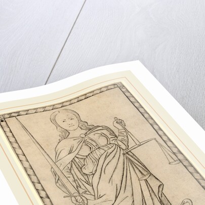 Justicia, c. 1465 by Master of the E-Series Tarocchi