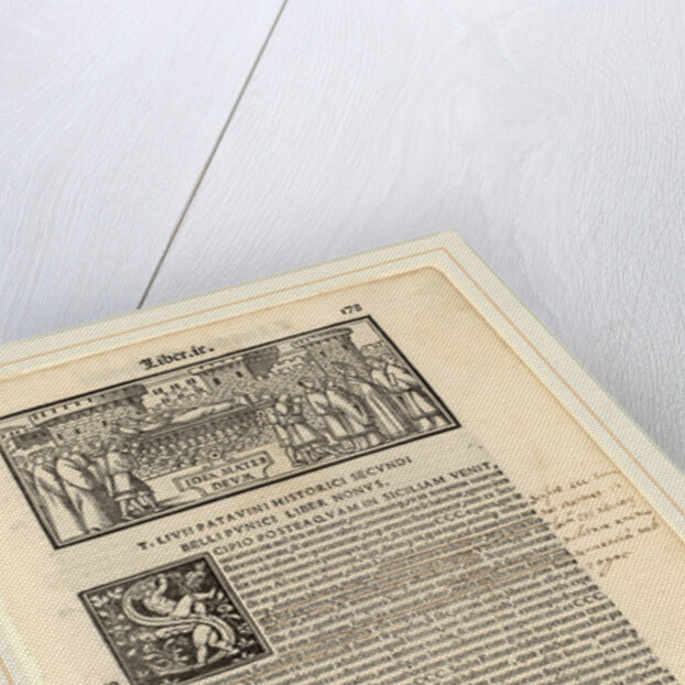 Page from Livius Historiabum Libri, 1520 by Zoan Andrea