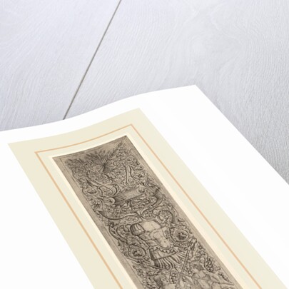 Ornament Panel: Griffins and Two Cupids Crossing Halberds by Giovanni Pietro Birago and Zoan Andrea