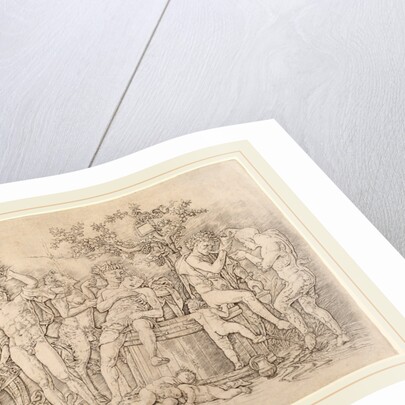 Bacchanal with a Wine Vat, c. 1475 by Andrea Mantegna