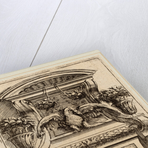 Architectural Motif with a Bird, c. 1690 by Carlo Antonio Buffagnotti