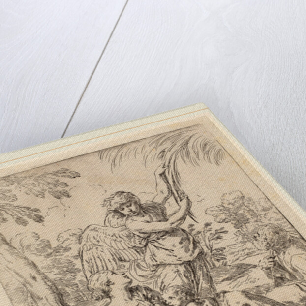 The Rest on the Flight into Egypt by Simone Cantarini