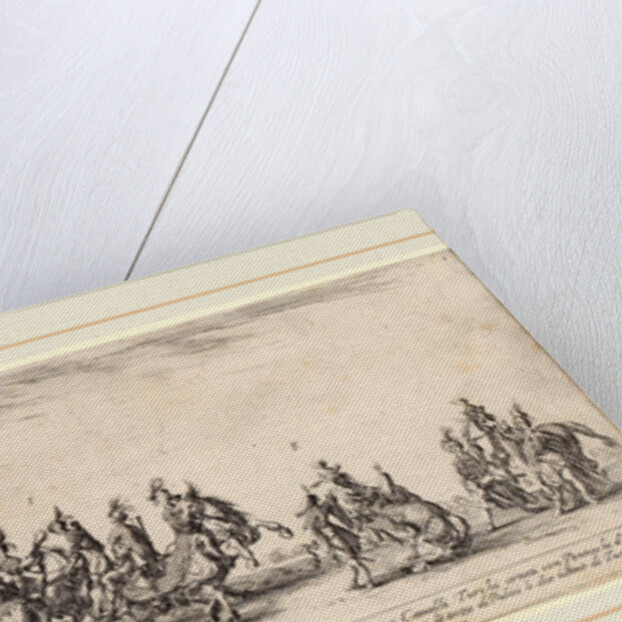 Twenty Pages and Five Turkish Horses, 1633 by Stefano Della Bella