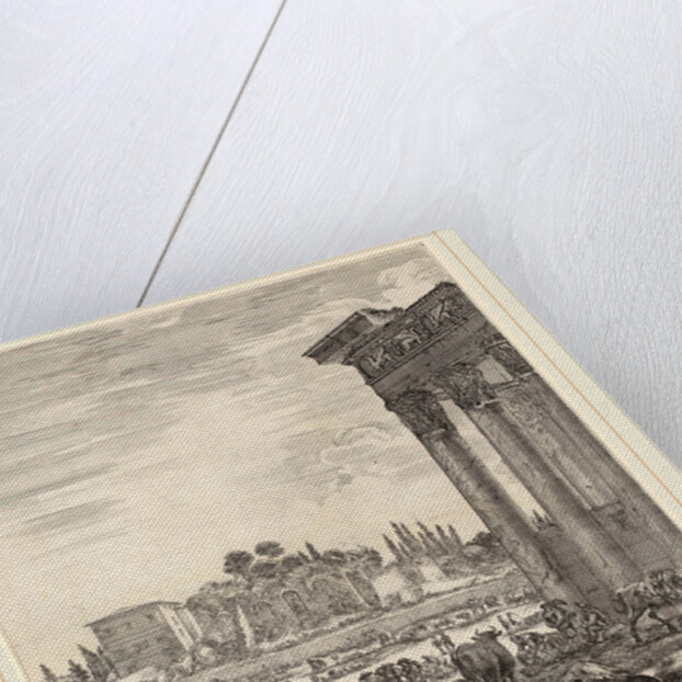 Temple of Antonius and the Campo Vaccino, 1656 by Stefano Della Bella