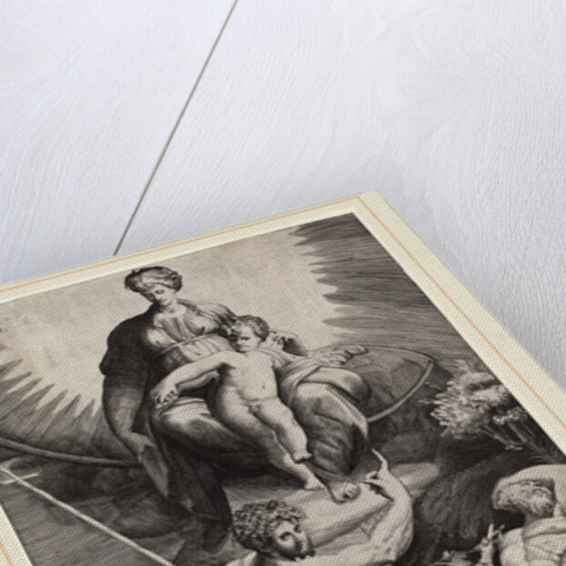 The Vision of St. Jerome by Giulio Bonasone