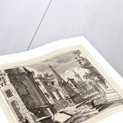 Fantastic Townscape with Ruins, before 1753 by Giuseppe Antonio Landi
