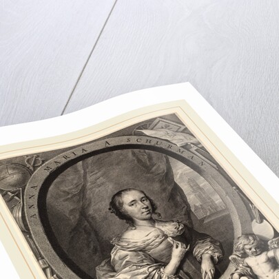 Anna Maria van Schurman, Dutch, c. 1650 by Cornelis van Dalen the Younger