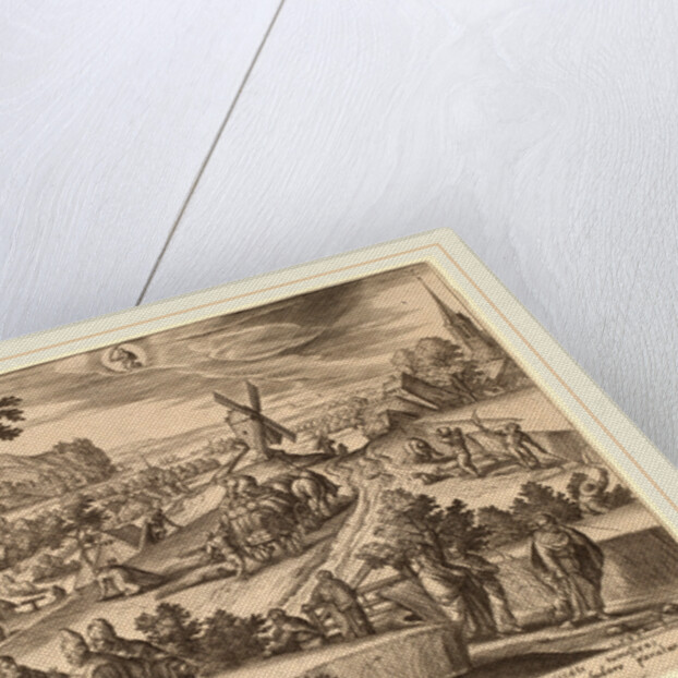 A group of Pharisees swelling with false pride cursed the disciples, 1585 by Adriaen Collaert