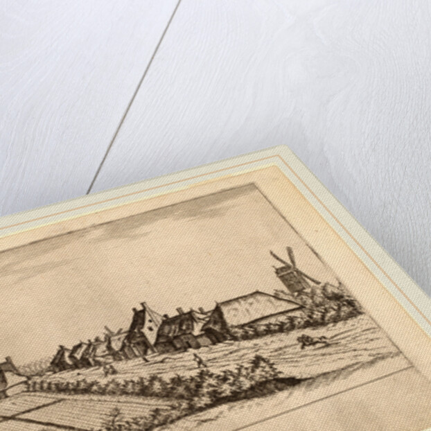 Fields and a Village Road with Post Mill by Johannes van Doetechum the Elder and Lucas van Doetechum