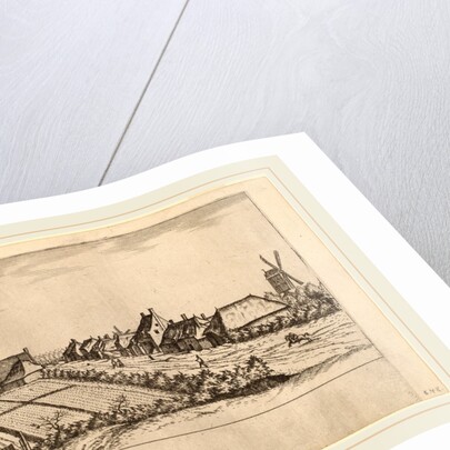 Fields and a Village Road with Post Mill by Johannes van Doetechum the Elder and Lucas van Doetechum