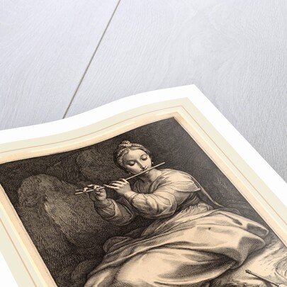Euterpe, probably 1592 by Hendrik Goltzius