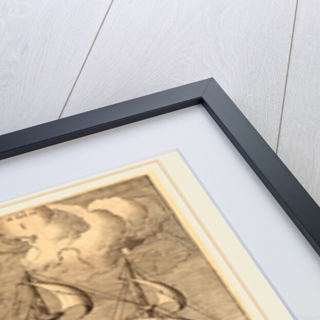 Three Caravels in a Rising Squall with Adrion on a Dolphin, 1565 by Frans Huys